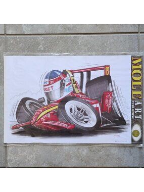 Honda Juan Pablo Montoya CART IndyCar Racing Art Print David Harvey Mole Art